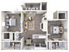 2 Bed 2 Bath 1150 Sq Foot Layout 2 Bed 2 Bath 1150 Sq Foot Layout